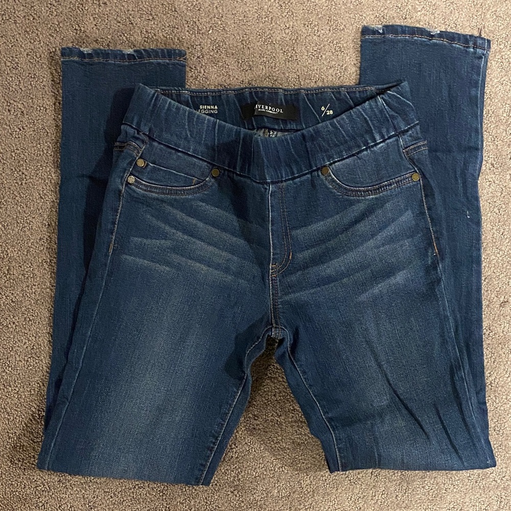 Liverpool Jeans Company Women's Dark Blue Jeggings